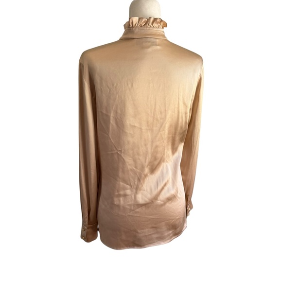 St. John Collection Silk Ruffle Blouse - Picture 6 of 8